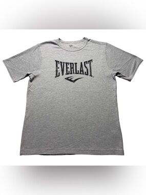 Everlast Men’s XXL Gray Thermal Waffle Knit Graphic T-Shirt Cotton Blend